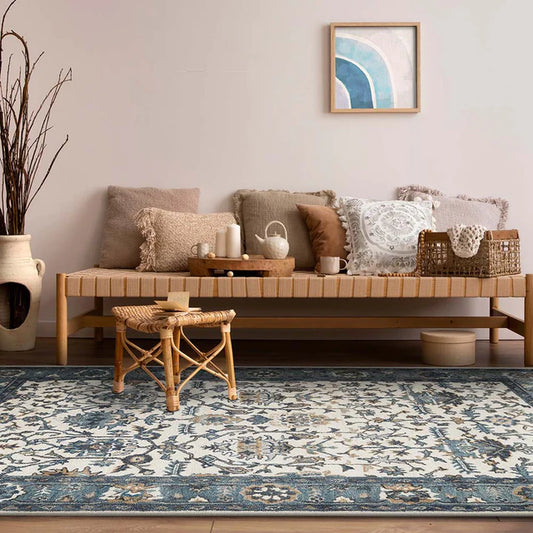 Heritage Floral Wool Rug – Hand-Tufted Classic Carpet