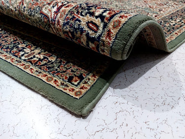 Sage kashmiri Design Rectangular Carpet for Your Living Room.