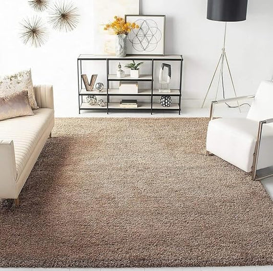 Beige Shaggy Carpet & Rug