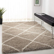 Carpet for Living, Beige ivory 2-inch Thick Carpet, Home Decor Shaggy Carpet