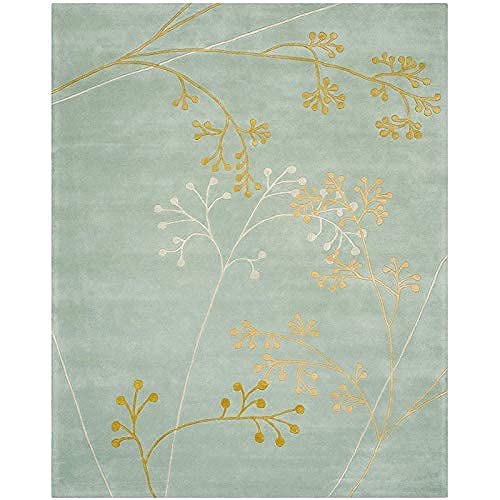 Serene Botanical Hand-Tufted Wool Rug