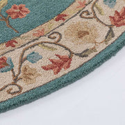 Blue traditional hand tufted woollen rugs