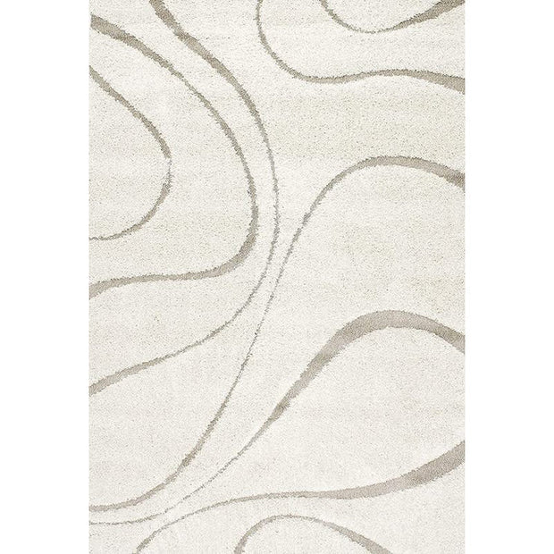 Carpet for Living, Beige wave 2-inch Thick Carpet, Home Decor Shaggy Carpet