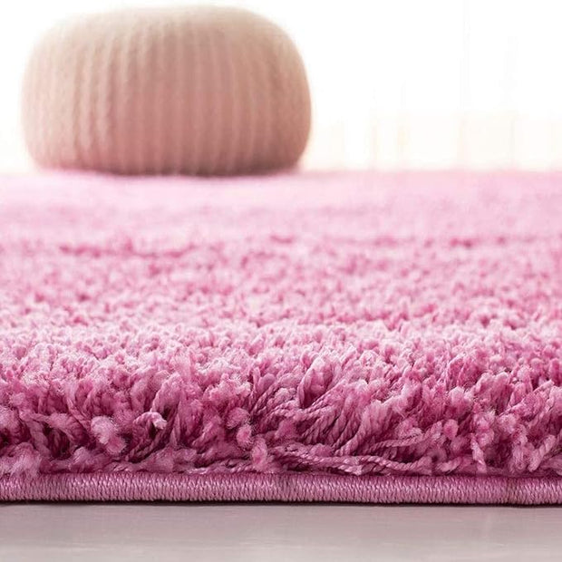 Carpet for Living, Pink 2-inch Thick Carpet, Home Decor Shaggy Carpet