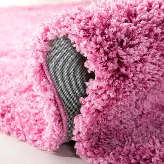 Carpet for Living, Pink 2-inch Thick Carpet, Home Decor Shaggy Carpet