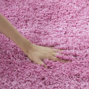 Carpet for Living, Pink 2-inch Thick Carpet, Home Decor Shaggy Carpet