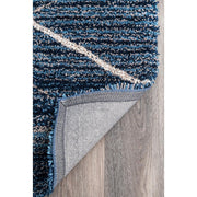Carpet for Living, Teal Blue ivory mixture 2-inch Thick Carpet, Home Decor Shaggy Carpet