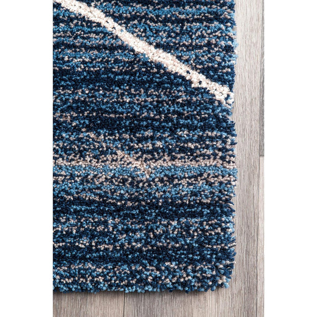 Carpet for Living, Teal Blue ivory mixture 2-inch Thick Carpet, Home Decor Shaggy Carpet