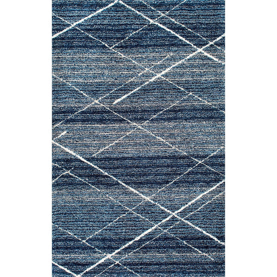 Carpet for Living, Teal Blue ivory mixture 2-inch Thick Carpet, Home Decor Shaggy Carpet