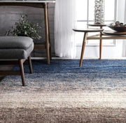 Carpet for Living, Blue mixture 2-inch Thick Carpet, Home Decor Shaggy Carpet