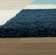 Carpet for Living, Multi colour box 2-inch Thick Carpet, Home Decor Shaggy Carpet