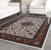 Kashmiri Silk Traditional Design Rectangular Carpet for Your Living Room and Bedroom and for Hall
