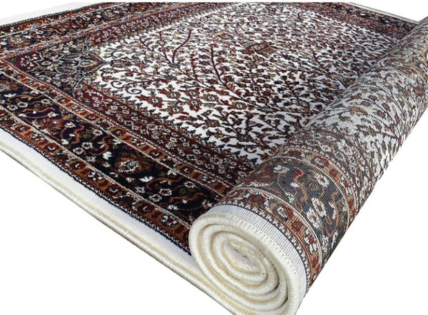 Kashmiri Silk Traditional Design Rectangular Carpet for Your Living Room and Bedroom and for Hall