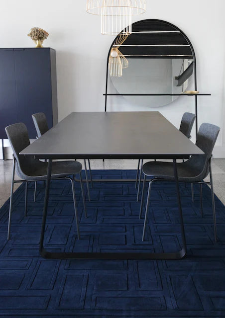 Malibu - Navy | In Stock Hand Tufted New Zealand Wool Rug