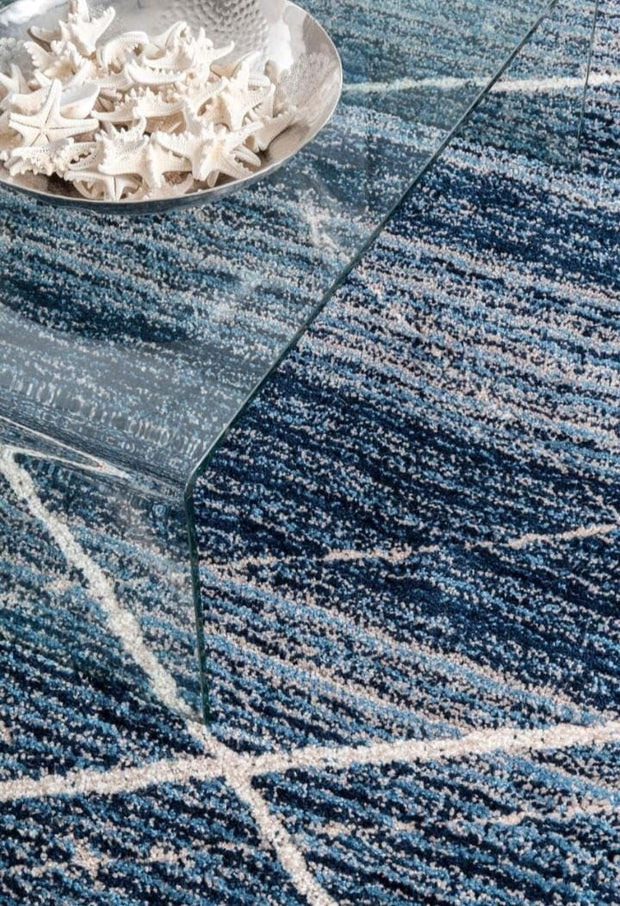 Carpet for Living, Teal Blue ivory mixture 2-inch Thick Carpet, Home Decor Shaggy Carpet