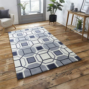 Geometric Pattern Hand Tufted Wool Carpet