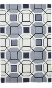 Geometric Pattern Hand Tufted Wool Carpet