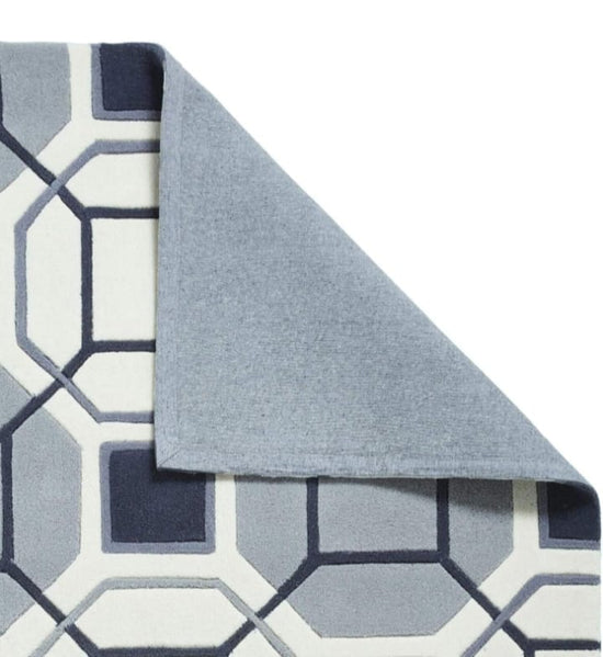 Geometric Pattern Hand Tufted Wool Carpet