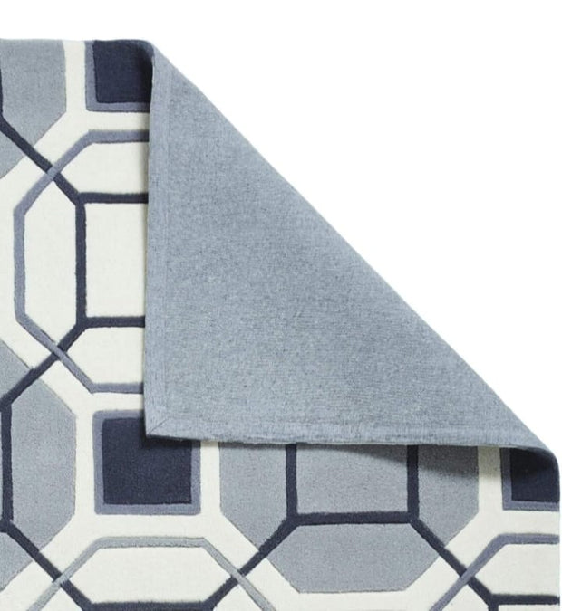 Geometric Pattern Hand Tufted Wool Carpet